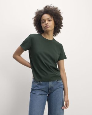 The Box-Cut Tee in Essential Cotton | Scarab | No Pocket