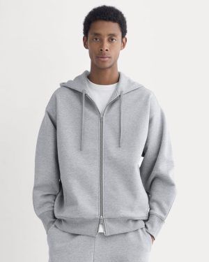 Luxe Fleece Full-Zip Hoodie | Vintage Heather Grey