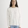 The Slouch Sweater in Cotton Linen | White