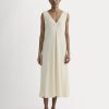 The V-Neck Dress in SoftLuxe | Sandshell