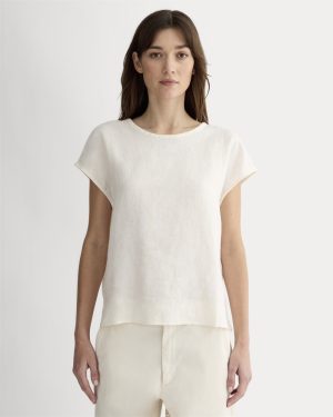 The Muscle Top in Linen | Bone